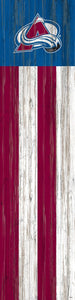Colorado Avalanche Flag Door Leaner  6"x24"