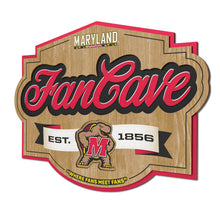 Maryland Terrapins 3D Fan Cave Wood Sign