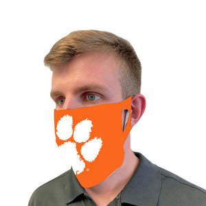 Clemson Tigers Paw Fan Mask Adult Face Covering