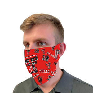 Texas Tech Red Raiders Mascot Fan Mask Adult Face Covering