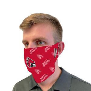 Ball State Cardinals Fan Mask Adult Face Covering