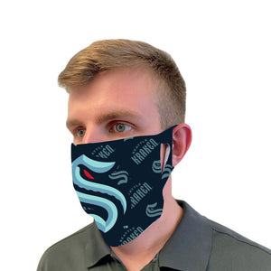 Seattle Kraken Fan Mask Adult Face Covering