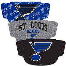 St. Louis Blues Fan Mask Adult Face Covering 3-Pack