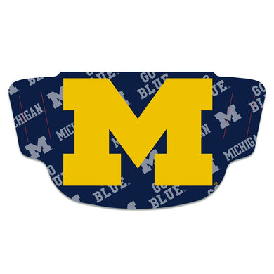 Michigan Wolverines Fan Mask Adult Face Covering