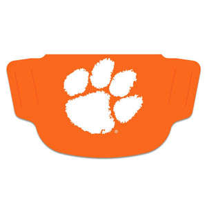 Clemson Tigers Paw Fan Mask Adult Face Covering