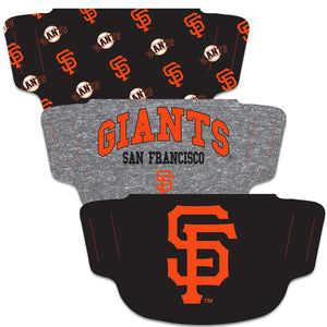 San Francisco Giants Fan Mask Adult Face Covering 3-Pack