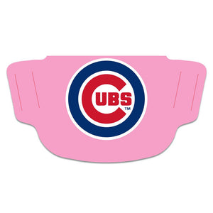 Chicago Cubs Pink Fan Mask Adult Face Covering
