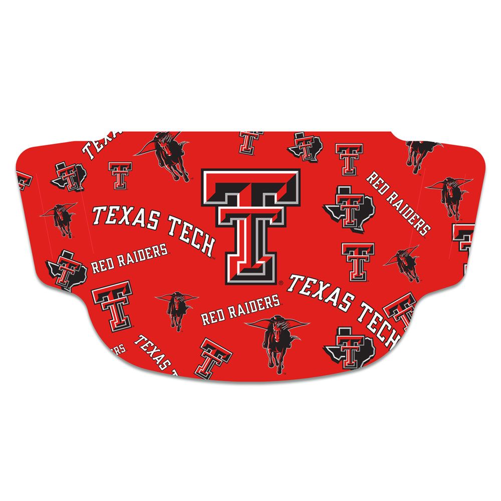 Texas Tech Red Raiders Mascot Fan Mask Adult Face Covering