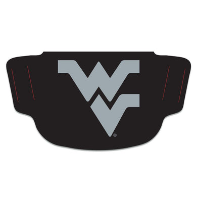 West Virginia Mountaineers Black Fan Mask Adult Face Covering