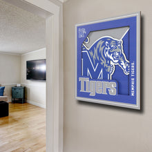 Memphis Tigers 3D Logo Series Wall Art - 12"x12"