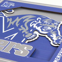 Memphis Tigers 3D Logo Series Wall Art - 12"x12"