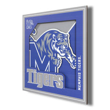 Memphis Tigers 3D Logo Series Wall Art - 12"x12"