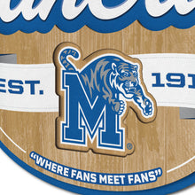 Memphis Tigers 3D Fan Cave Wood Sign