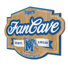 Memphis Tigers 3D Fan Cave Wood Sign