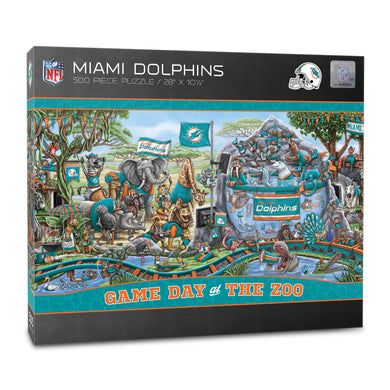 Miami Dolphins Game Day At The Zoo 500 Piece Puzzle