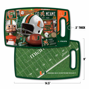 Miami Hurricanes Retro Series Cutting Board