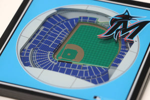 Miami Marlins 3D StadiumViews Coaster Set