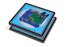 Miami Marlins 3D StadiumViews Coaster Set