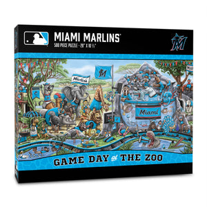 Miami Marlins Game Day At The Zoo 500 Piece Puzzle