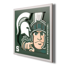 Michigan State Spartans 3D Logo Series Wall Art - 12"x12"