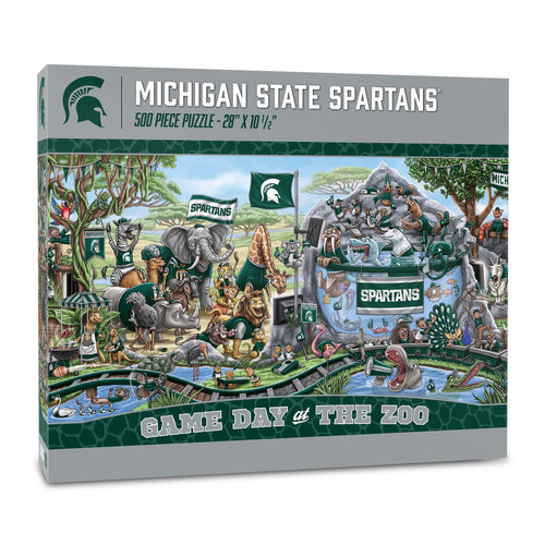 Michigan State Spartans Game Day At The Zoo 500 Piece Puzzle