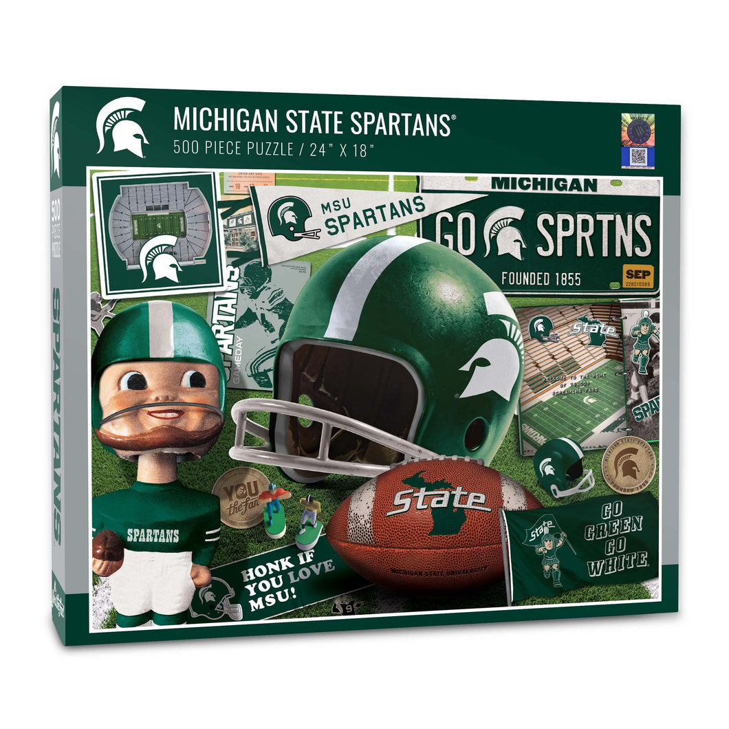 Michigan State Spartans Retro Series Puzzle