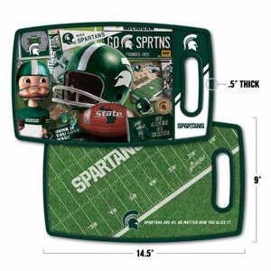 Michigan State Spartans Retro Series Cutting Board