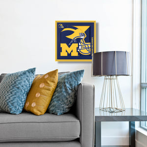 Michigan Wolverines 3D Logo Series Wall Art - 12"x12"