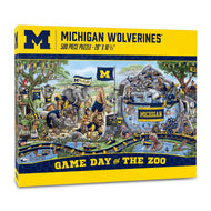 Michigan Wolverines Game Day At The Zoo 500 Piece Puzzle