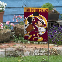 Washington Redskins Mickey Mouse Hail To The Skins Double Sided Garden Flag