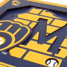 Milwaukee Brewers 3D Logo Series Wall Art - 12"x12"