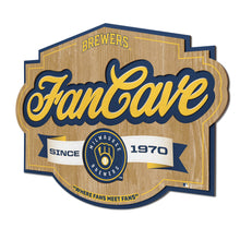 Milwaukee Brewers 3D Fan Cave Wood Sign