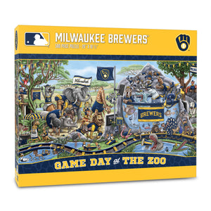 Milwaukee Brewers Game Day At The Zoo 500 Piece Puzzle