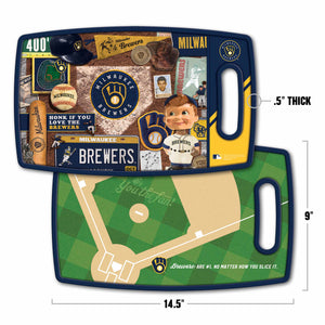 Milwaukee Brewers Retro Series Cutting Board