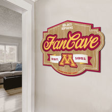 Minnesota Golden Gophers 3D Fan Cave Wood Sign