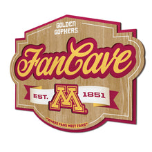 Minnesota Golden Gophers 3D Fan Cave Wood Sign