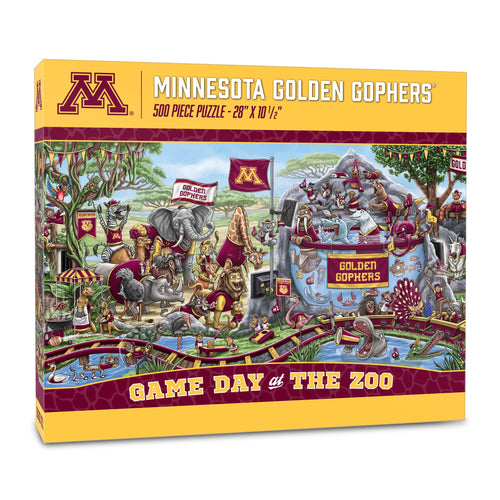Minnesota Golden Gophers Game Day At The Zoo 500 Piece Puzzle