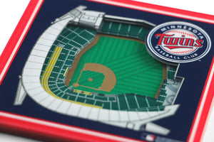 Minnesota Twins 3D StadiumViews Coaster Set
