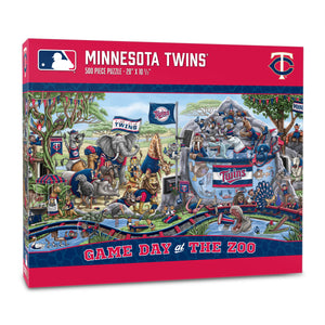 Minnesota Twins Game Day At The Zoo 500 Piece Puzzle