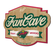 Minnesota Wild 3D Fan Cave Wood Sign