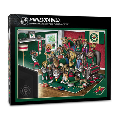 Minnesota Wild Purebred Fans 500 Piece Puzzle - 