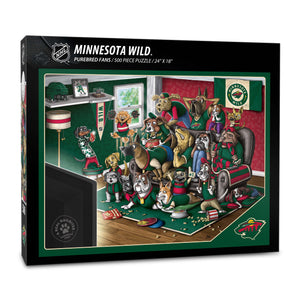 Minnesota Wild Purebred Fans 500 Piece Puzzle - "A Real Nailbiter"