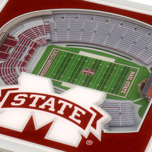 Mississippi State Bulldogs 3D StadiumViews Coaster Set