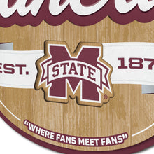 Mississippi State Bulldogs 3D Fan Cave Wood Sign