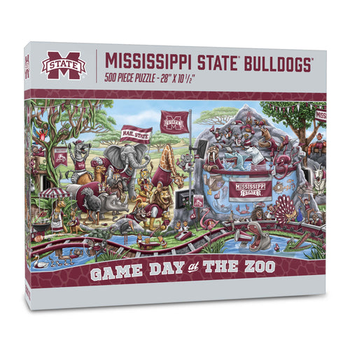 Mississippi State Bulldogs Game Day At The Zoo 500 Piece Puzzle
