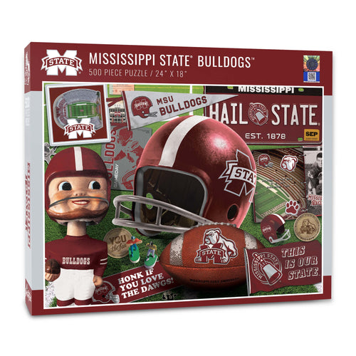 Mississippi State Bulldogs Retro Series Puzzle