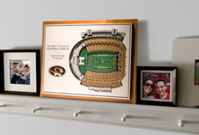 Missouri Tigers Football 5 Layer 3D Stadiumview Wall Art