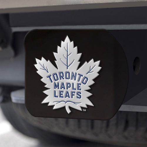 Toronto Maple Leafs Color Emblem On Black Hitch Cover