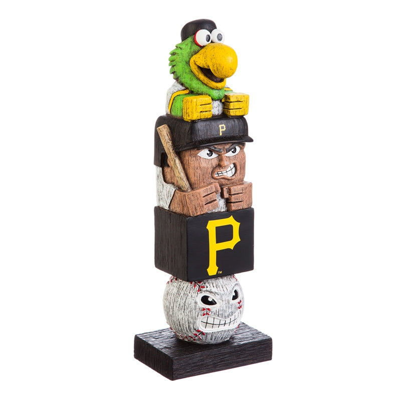 pittsburgh pirates tiki totem, pirate parrot tiki totem