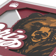 Montana Grizzlies 3D Logo Series Wall Art - 12"x12"